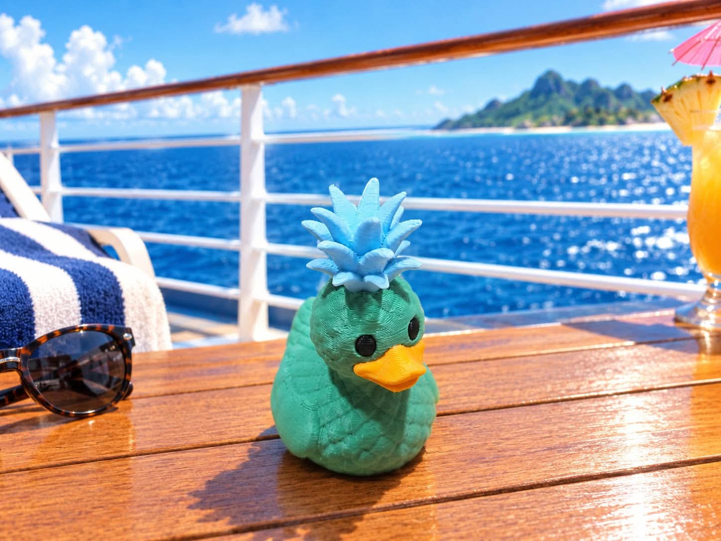 green duck
