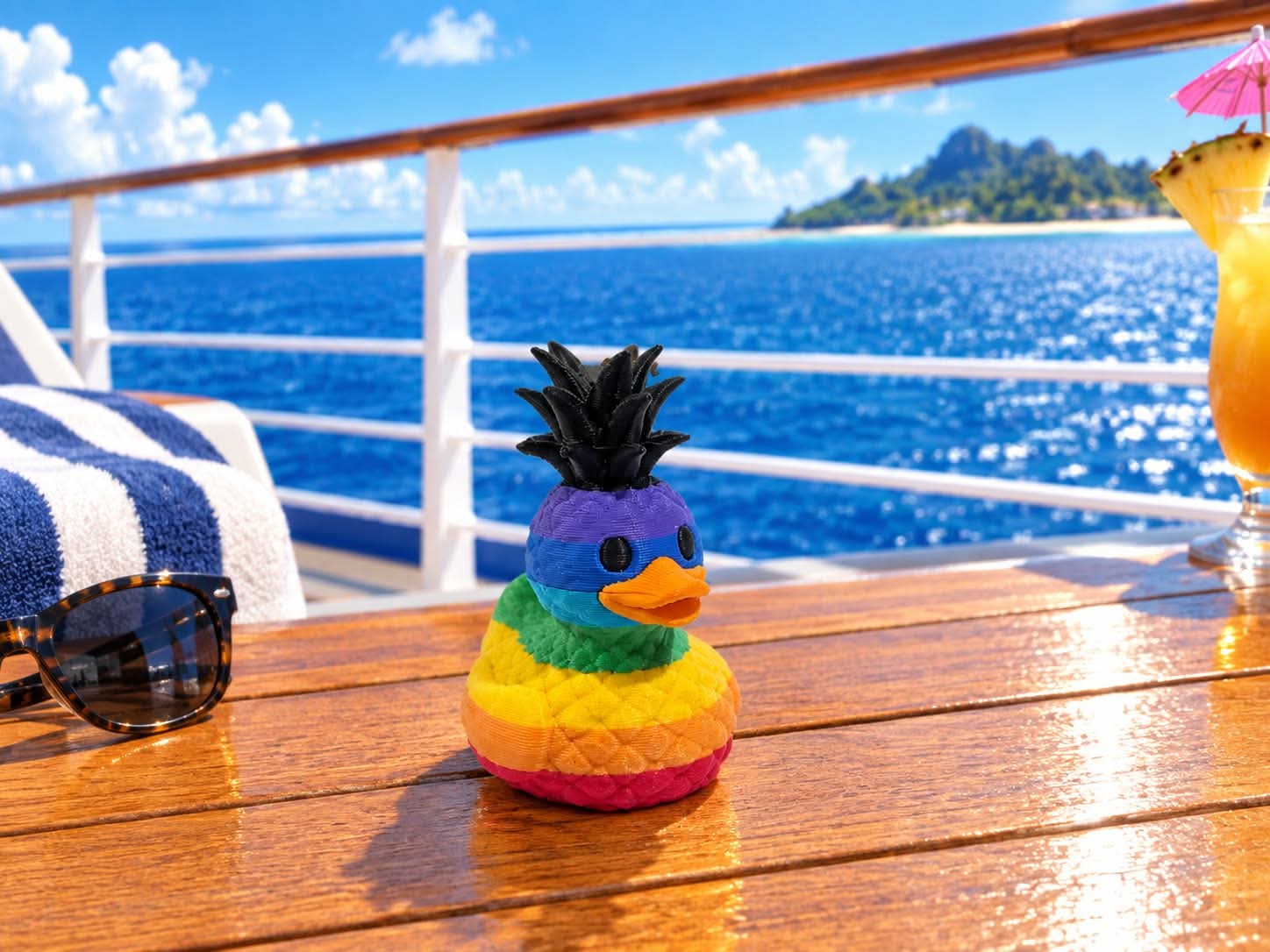 rainbow duck